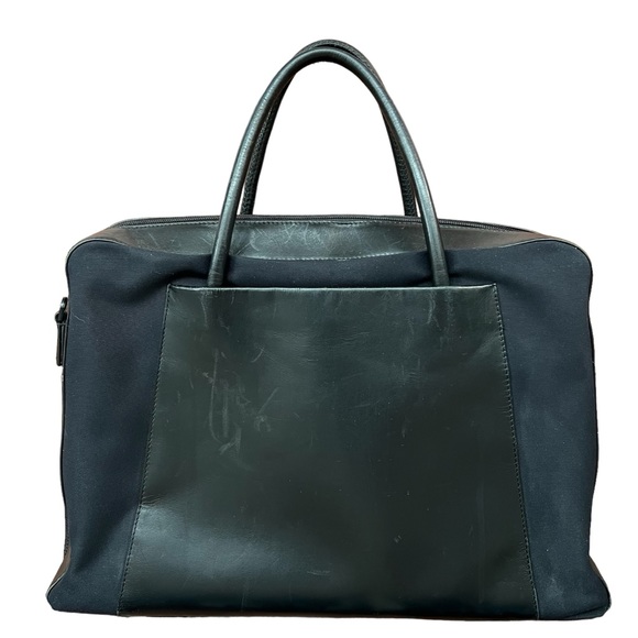 Tumi Executive Laptop Bag, Black Leather and Fabric Mix - Picture 5 of 11